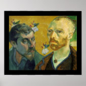 Portretten van Paul Gauguin en Vincent van Gogh Poster (Voorkant)