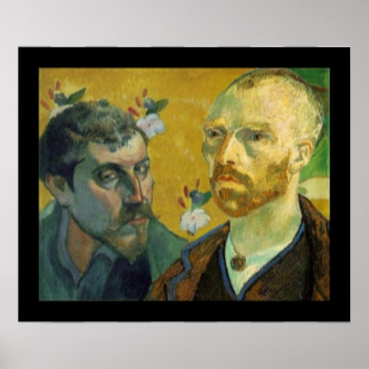 Portretten van Paul Gauguin en Vincent van Gogh Poster (Voorkant)