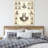 Portretten van Robert Hunter, Aaron G Cloud Canvas Afdruk (Insitu (Slaapkamer))