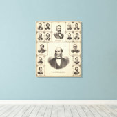 Portretten van Robert Hunter, Aaron G Cloud Canvas Afdruk (Insitu (Houten vloer))