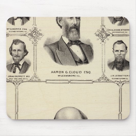 Portretten van Robert Hunter, Aaron G Cloud Muismat (Voorkant)