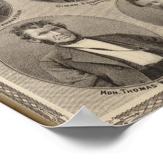 Portretten van Saml Hanna, Peter Heller Poster (Hoek)