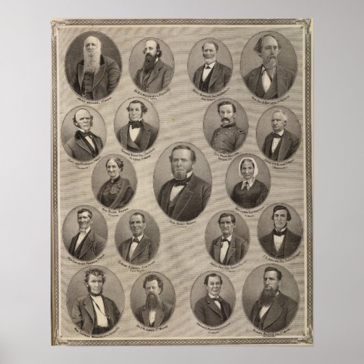 Portretten van Saml Hanna, Peter Heller Poster (Voorkant)