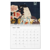 Portretten van Toyohara Kunichika Classic Japanse  Kalender (Mar 2026)