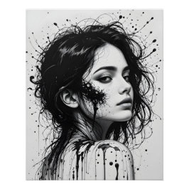 Portretverschuiving bij smelten perfect poster