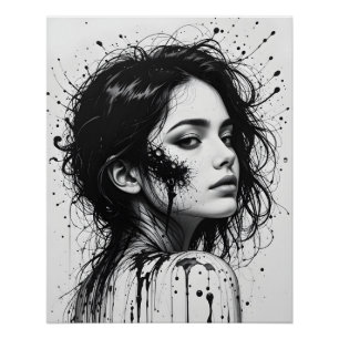 Portretverschuiving bij smelten perfect poster