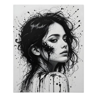 Portretverschuiving bij smelten perfect poster