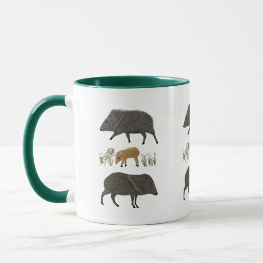 Portretwoestijndieren uit de familie Javelina Mok (Links)