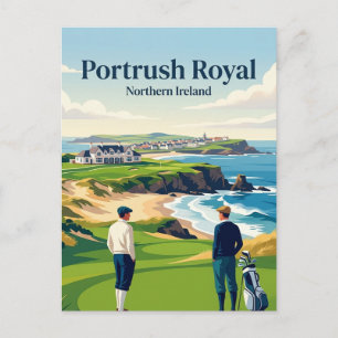Portrush Royal Golf Club Noord-Ierland Briefkaart