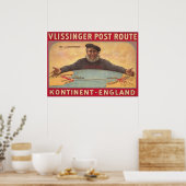 Ports Engeland-Nederland Poster (Keuken)