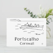 Portscatho Gig Roeiers Kaart (Staand voorkant)