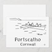 Portscatho Gig Roeiers Kaart (Voorkant / Achterkant)