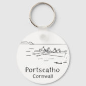Portscatho Gig Rowers keyring Sleutelhanger (Voorkant)