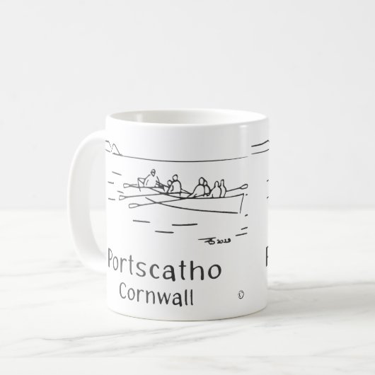 Portscatho Gig Rowers Mok (Voorkant links)