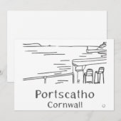 Portscatho Harbour Card Bedankkaart (Voorkant / Achterkant)