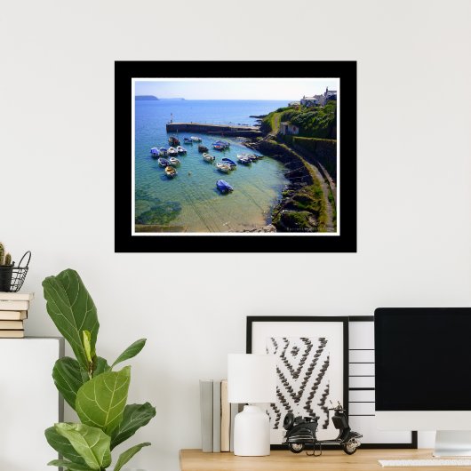 Portscatho Harbour, Cornwall Poster (Thuiskantoor)