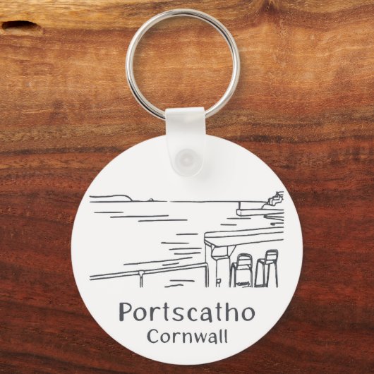 Portscatho Harbour Keyring Sleutelhanger (Voorkant)