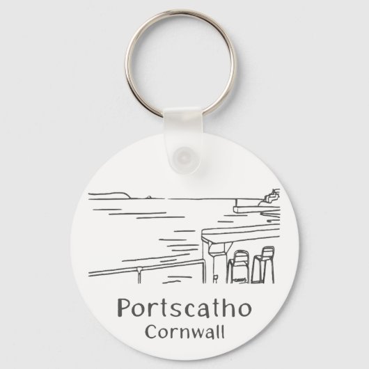 Portscatho Harbour Keyring Sleutelhanger (Achterkant)