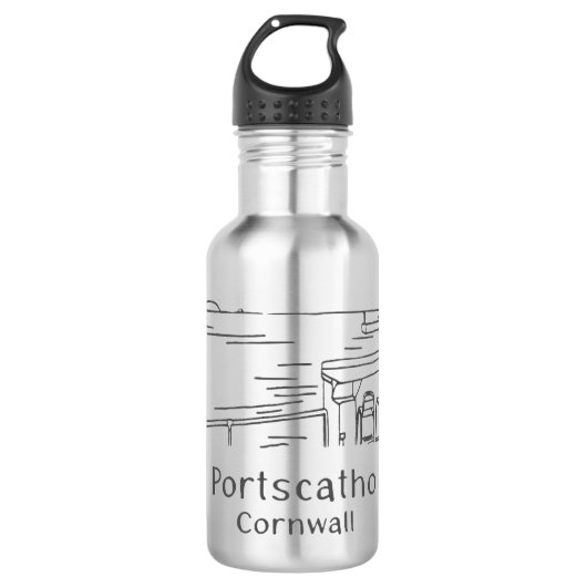 Portscatho Harbour Water Bottle Waterfles (Voorkant)