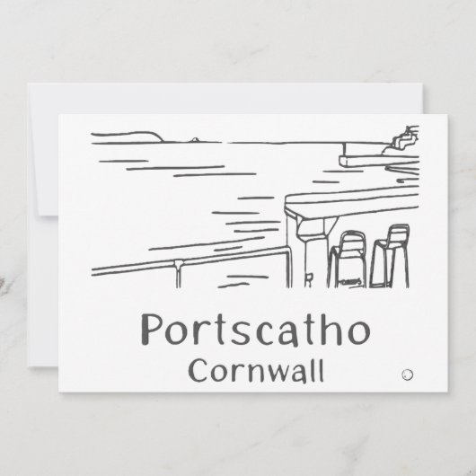 Portscatho Havenkaart Bedankkaart (Voorkant)