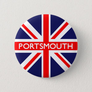 Portsmouth: Britse vlag Ronde Button 5,7 Cm