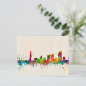 Portsmouth England Skyline Briefkaart (Staand voorkant)