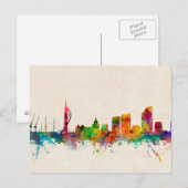 Portsmouth England Skyline Briefkaart (Voorkant / Achterkant)