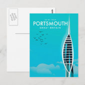 Portsmouth Great British Vacation poster Briefkaart (Voorkant / Achterkant)