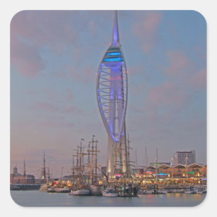 Portsmouth, Hampshire, Engeland Vierkante Sticker