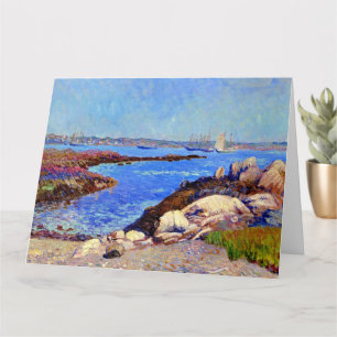 Portsmouth Harbor, NH fijnkunstschilderij, Kaart