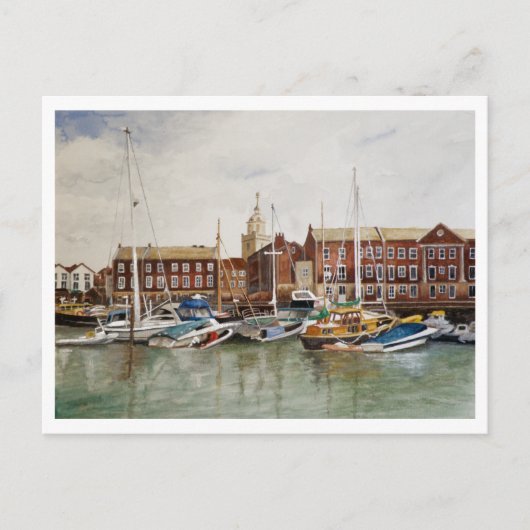 Portsmouth Harbour Briefkaart (Voorkant)