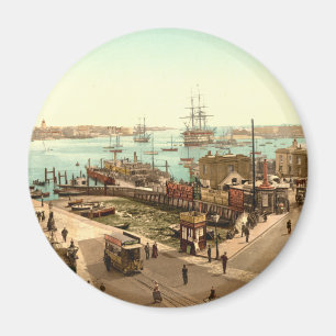 Portsmouth Harbour, Hampshire, Engeland Magneet