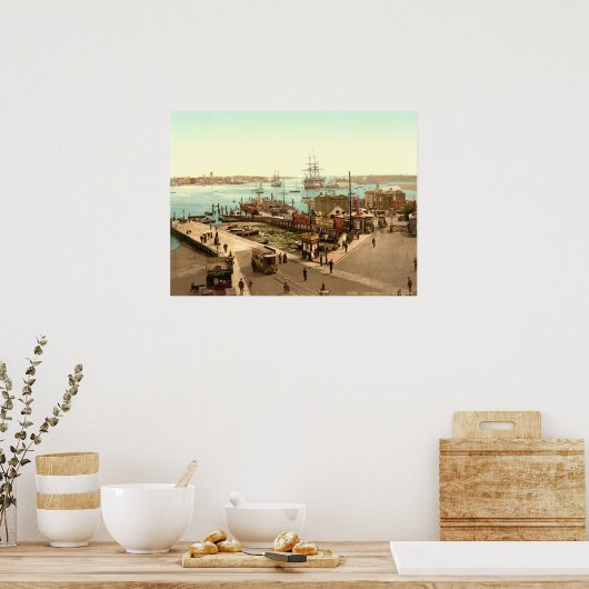 Portsmouth Harbour, Hampshire, Engeland Poster (Keuken)