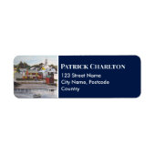 Portsmouth Harbour, New Hampshire Etiket (Voorkant)