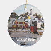 Portsmouth Harbour, New Hampshire Keramisch Ornament (Links)