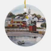 Portsmouth Harbour, New Hampshire Keramisch Ornament (Achterkant)