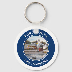 Portsmouth Harbour New Hampshire Painting Sleutelhanger