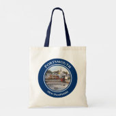 Portsmouth Harbour New Hampshire Painting Tote Bag (Achterkant)