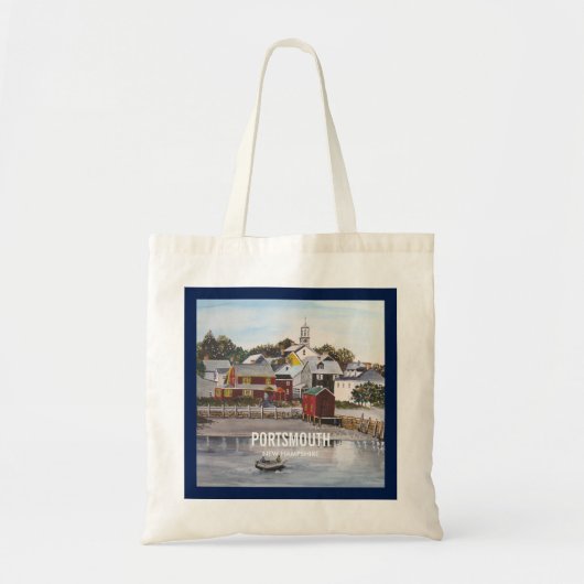 Portsmouth Harbour, New Hampshire Tote Bag (Voorkant)