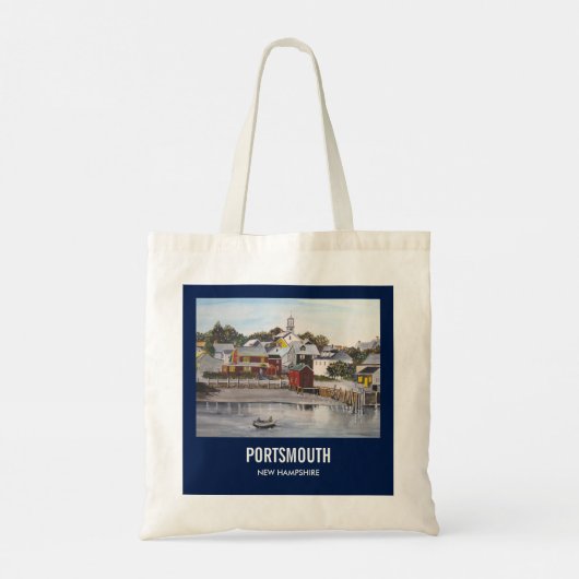 Portsmouth Harbour, New Hampshire Tote Bag (Achterkant)
