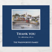 Portsmouth Harbour New Hampshire USA Painting Bier Etiket (Enkel label)