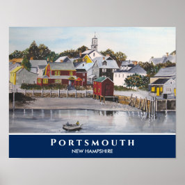 Portsmouth Harbour New Hampshire USA Painting Poster