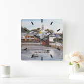 Portsmouth Harbour, New Hampshire Vierkante Klok (Huis)