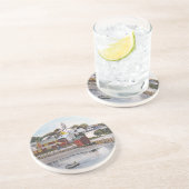 Portsmouth Harbour, New Hampshire Zandsteen Onderzetter (Zijkant)