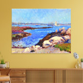 Portsmouth Harbour, NH beeldende kunst, Canvas Afdruk (Insitu (Woonkamer))