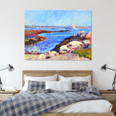 Portsmouth Harbour, NH beeldende kunst, Canvas Afdruk (Insitu (Slaapkamer))