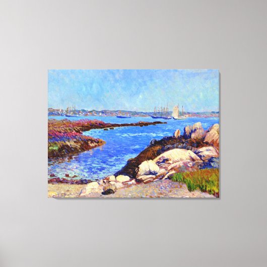 Portsmouth Harbour, NH beeldende kunst, Canvas Afdruk (Voorkant)