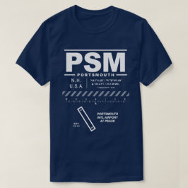 Portsmouth Int'l Airport bij Peace PSM T-shirt