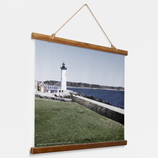 Portsmouth Lighthouse Hangend Wandkleed (Gebogen)