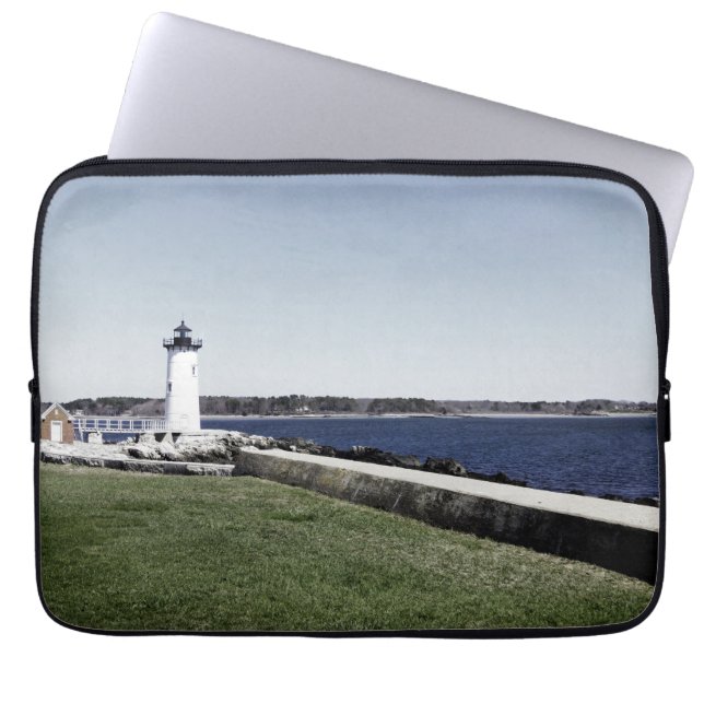 Portsmouth Lighthouse Laptop Sleeve (Voorkant)